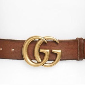 Gucci GG logo belt. Size 90 cute/brown color